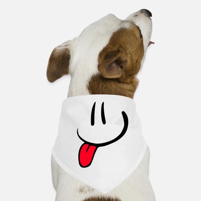 Comic face funny fun smile Dog Bandana