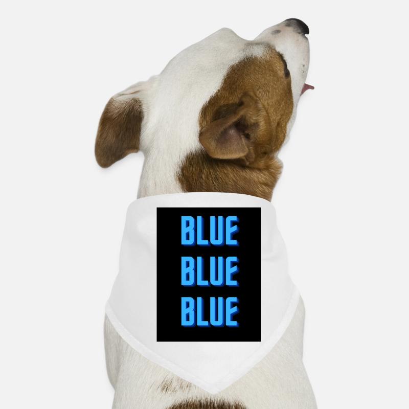 bleu Bandana pour chien