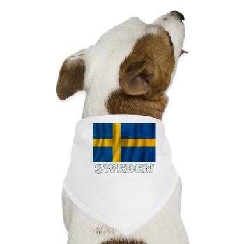 Schweden - Hunde-Bandana - Weiß - Vorne
