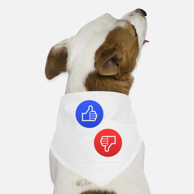 Thumbs up thumbs down Yes no Yes No Gift Dog Bandana