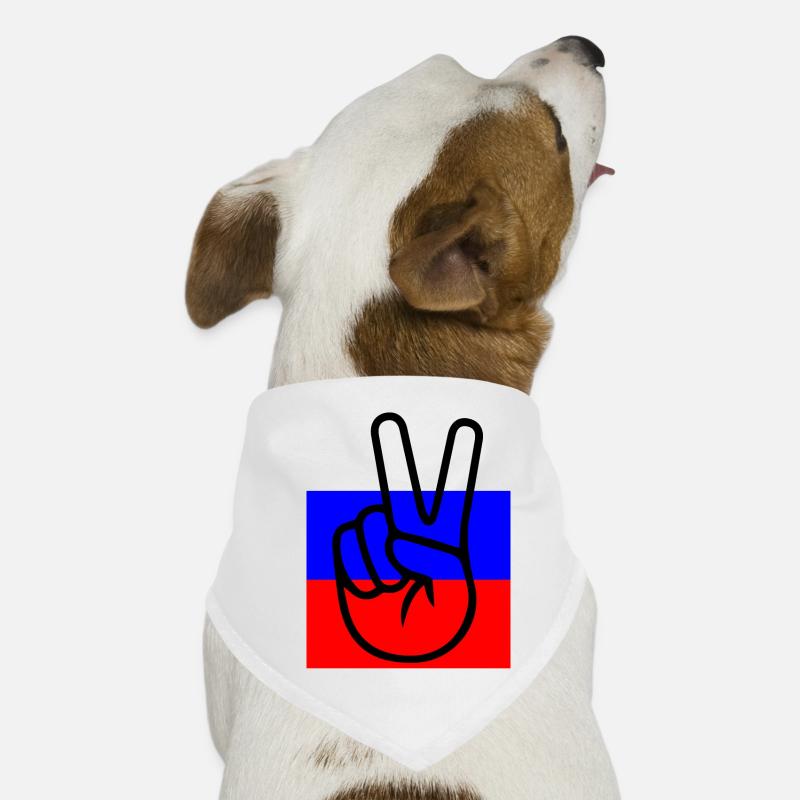 Paix avec la Russie Bandana pour chien