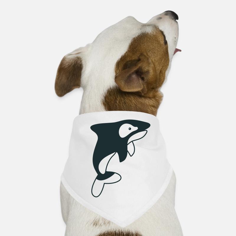 killer whale jumping Dog Bandana