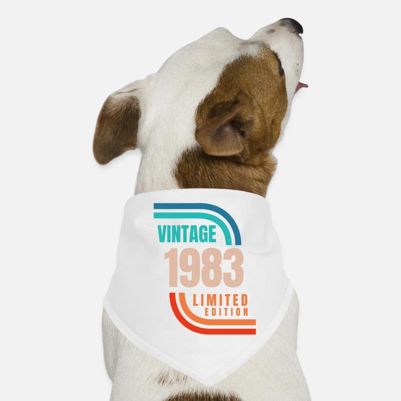 Édition limitée Millésime 1983 Bandana pour chien