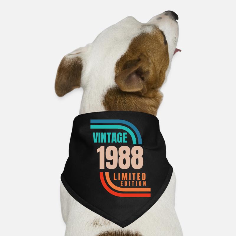 Édition limitée Millésime 1988 Bandana pour chien