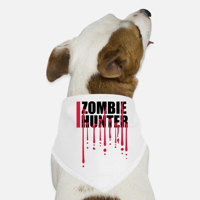 zombie hunter Halloween Quote Dog Bandana