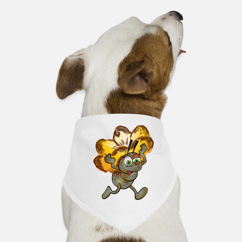 Fourmi zombie avec une fleur Bandana pour chien