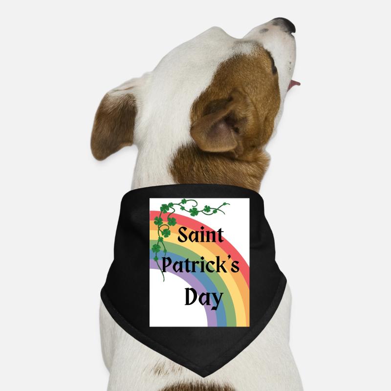 Fête de la Saint-Patrick avec arc-en-ciel Bandana pour chien