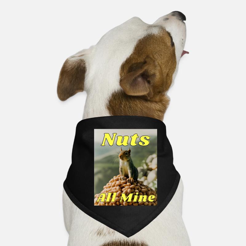 Nuts All Mine Dog Bandana