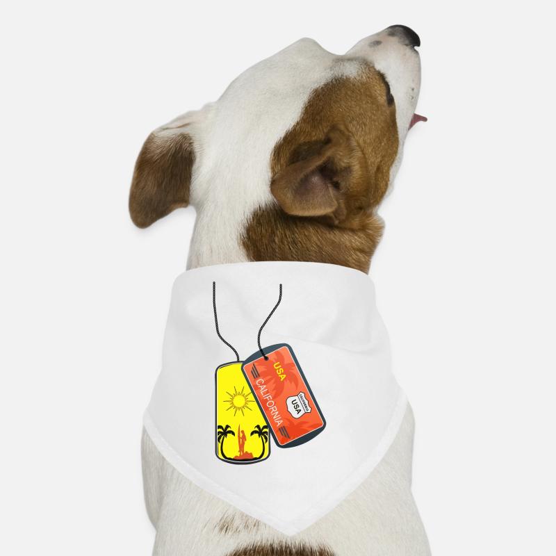 Dog tag California Surfer Sun Dog Bandana