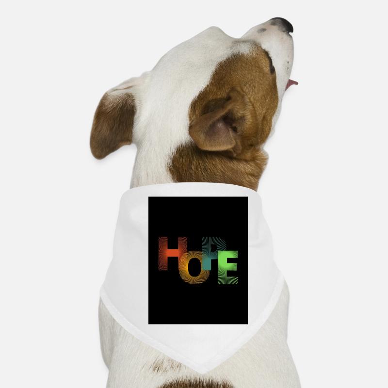 Hope - Hunde-Bandana - Weiß