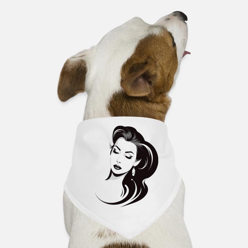 hübsche junge Dame Hunde-Bandana