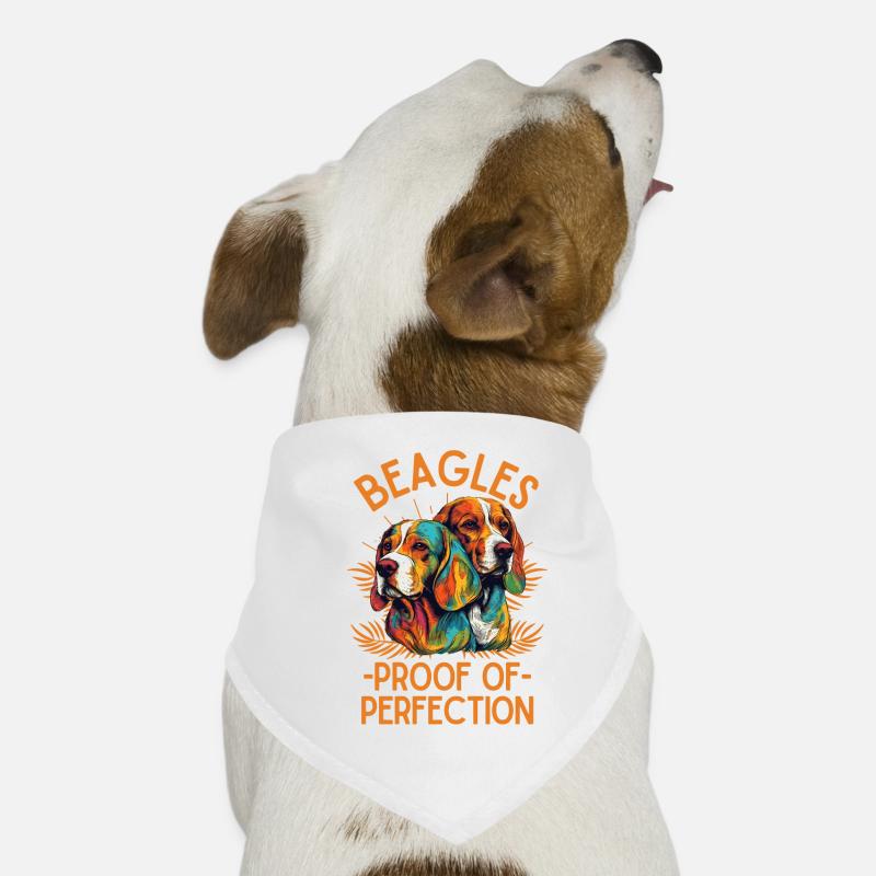 Beagle Lovers Beagle Beagle coloré Bandana pour chien