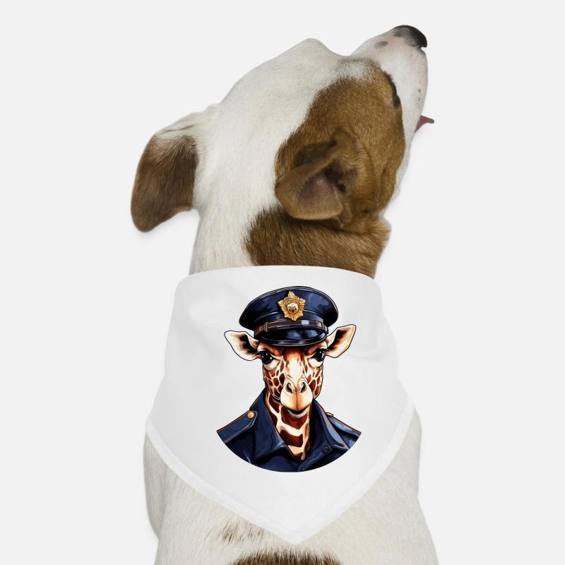 Giraffe Policeman Dog Bandana