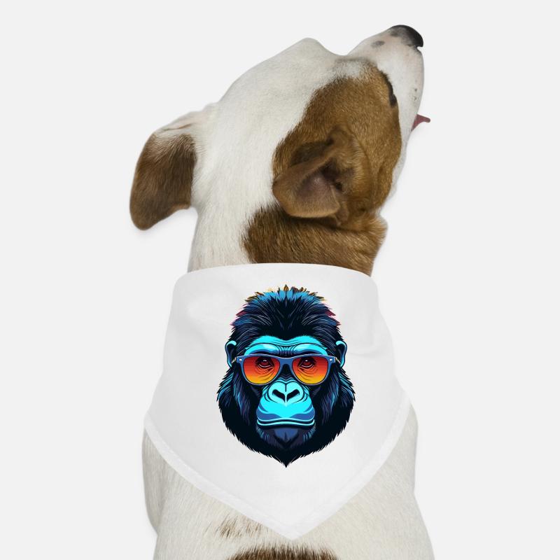 Gorilla Face Dog Bandana