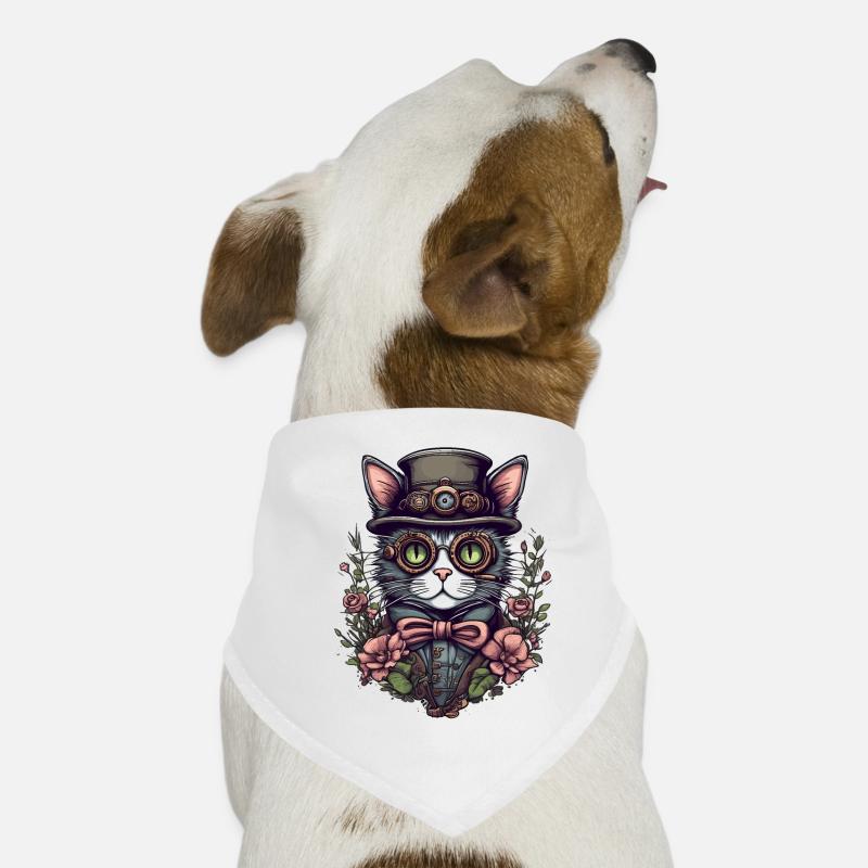 Steampunk Cat Dog Bandana