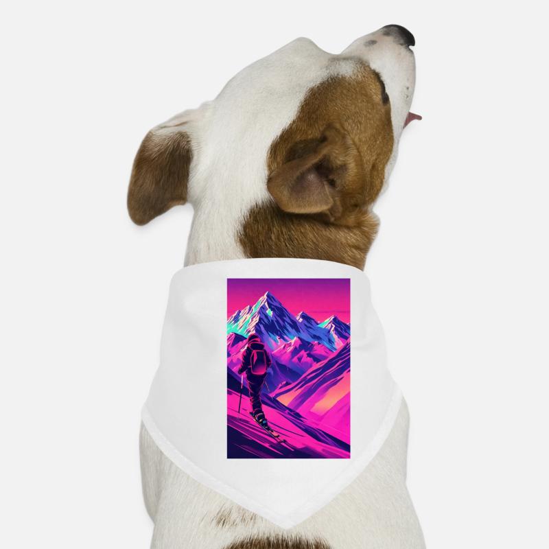 Skiing Dog Bandana