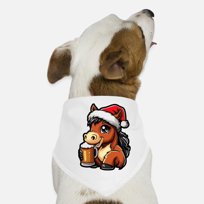 Bière de Noël de cheval Bandana pour chien
