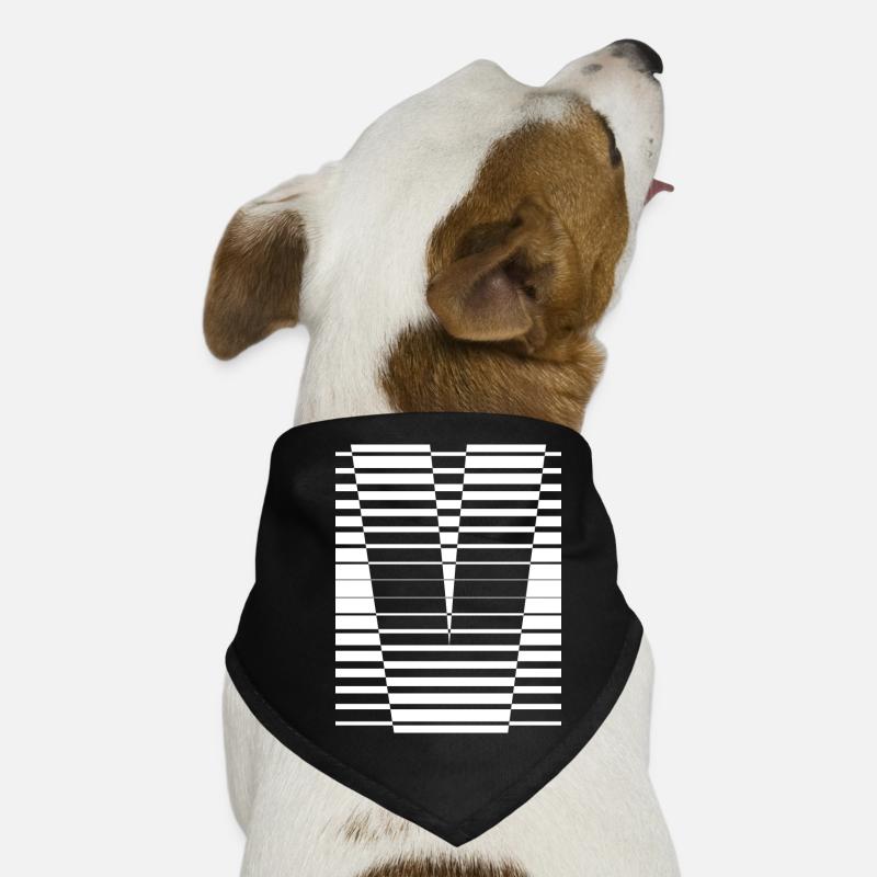 INITIAL V Dog Bandana