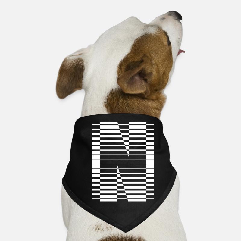 LETTER N Dog Bandana
