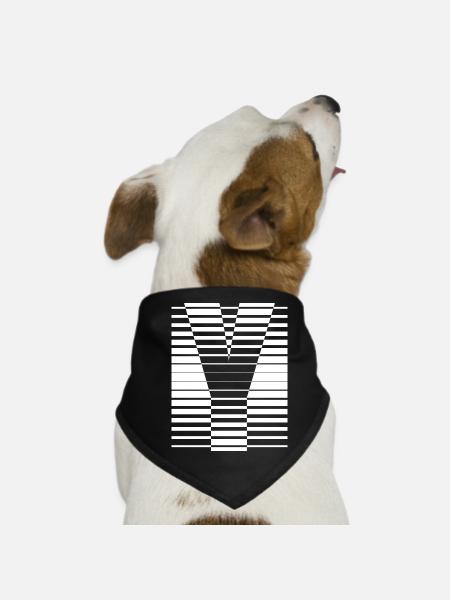 INITIAL Y - Dog Bandana - black - Front