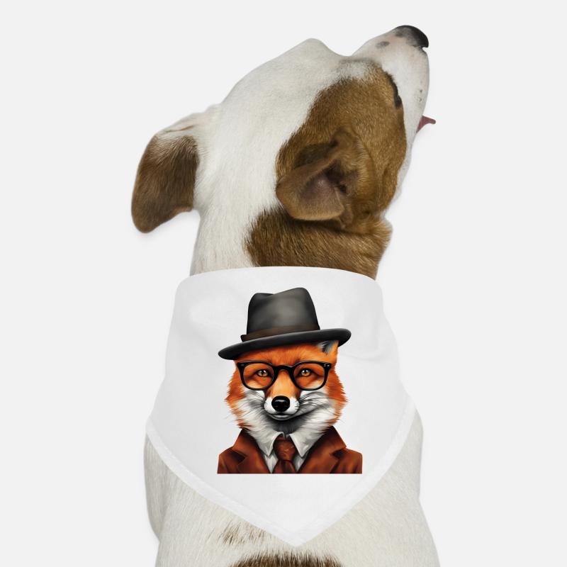 Sherlock Fox en tenue classique Bandana pour chien