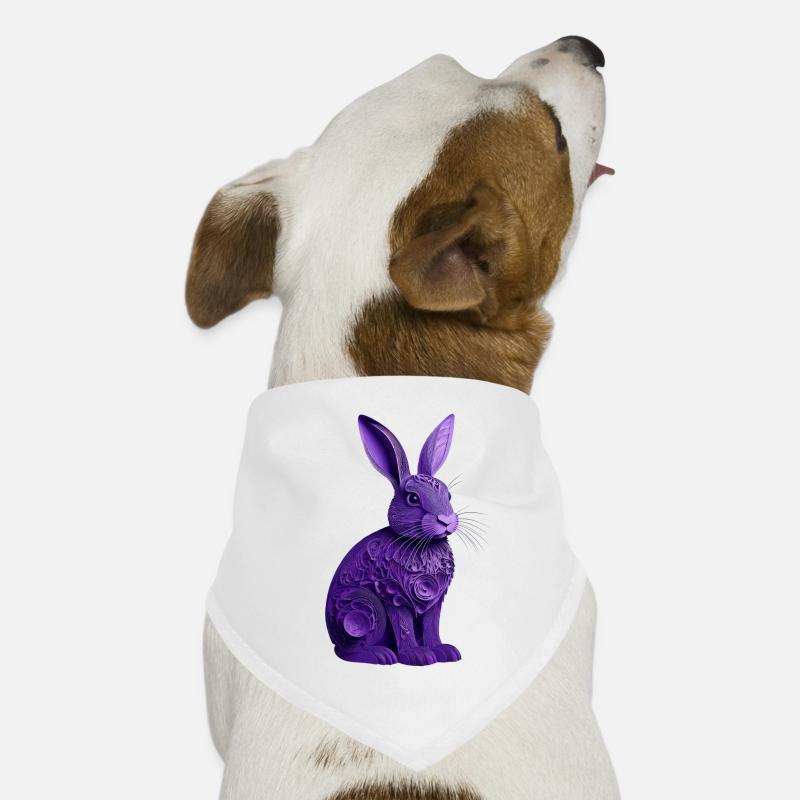 Lapin violet Bandana pour chien