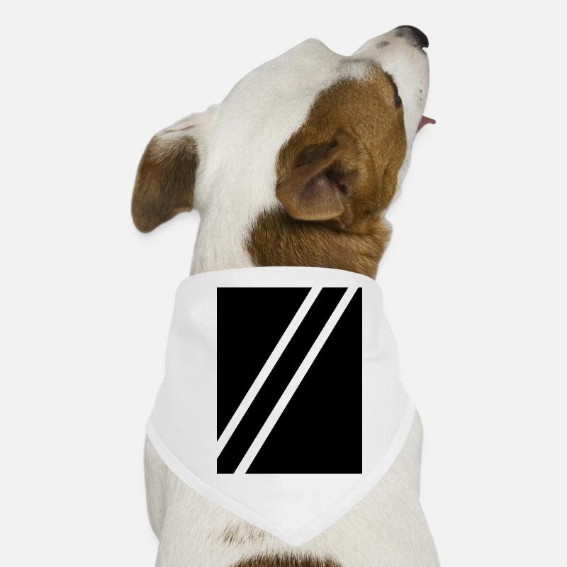 Rayures noires Bandana pour chien