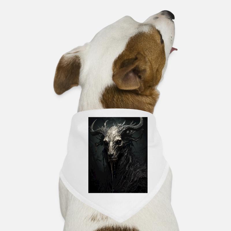 Figure démoniaque avec des cornes Bandana pour chien