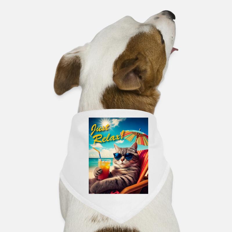 Just Relax Cat Dog Bandana
