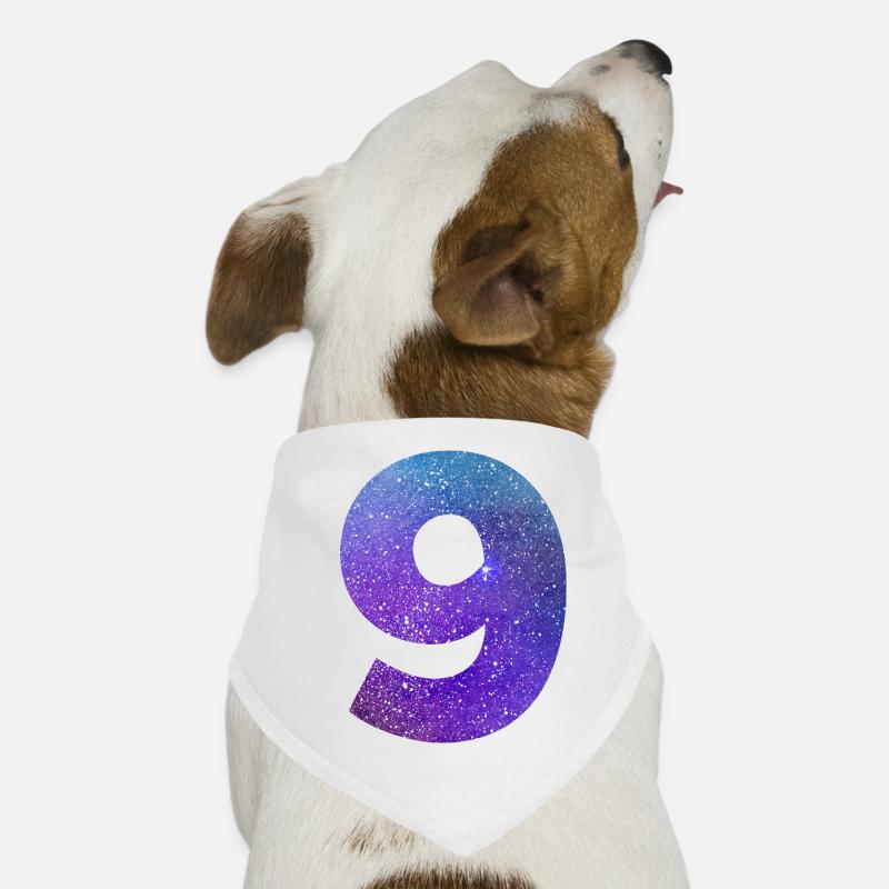 Numéro 9 galaxie Bandana pour chien