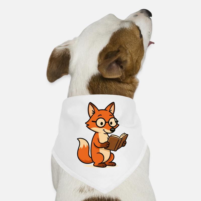 fuchs schlaufuchs - Hunde-Bandana - Weiß