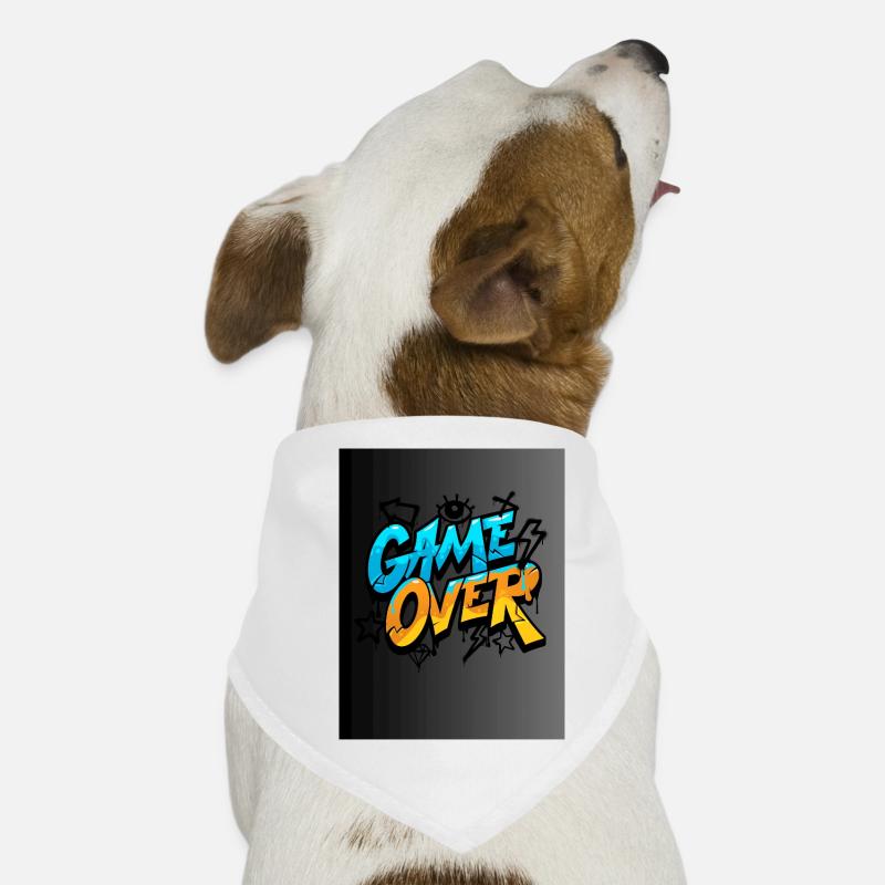 Graffiti Style Game Over Design Bandana pour chien