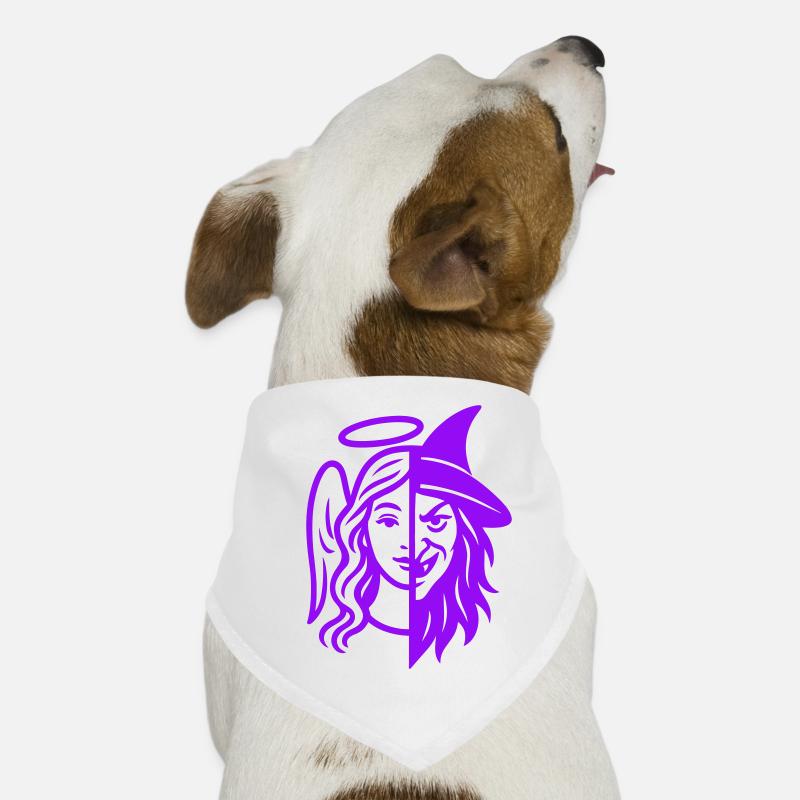 Angel Witch Duality Silhouette Dog Bandana