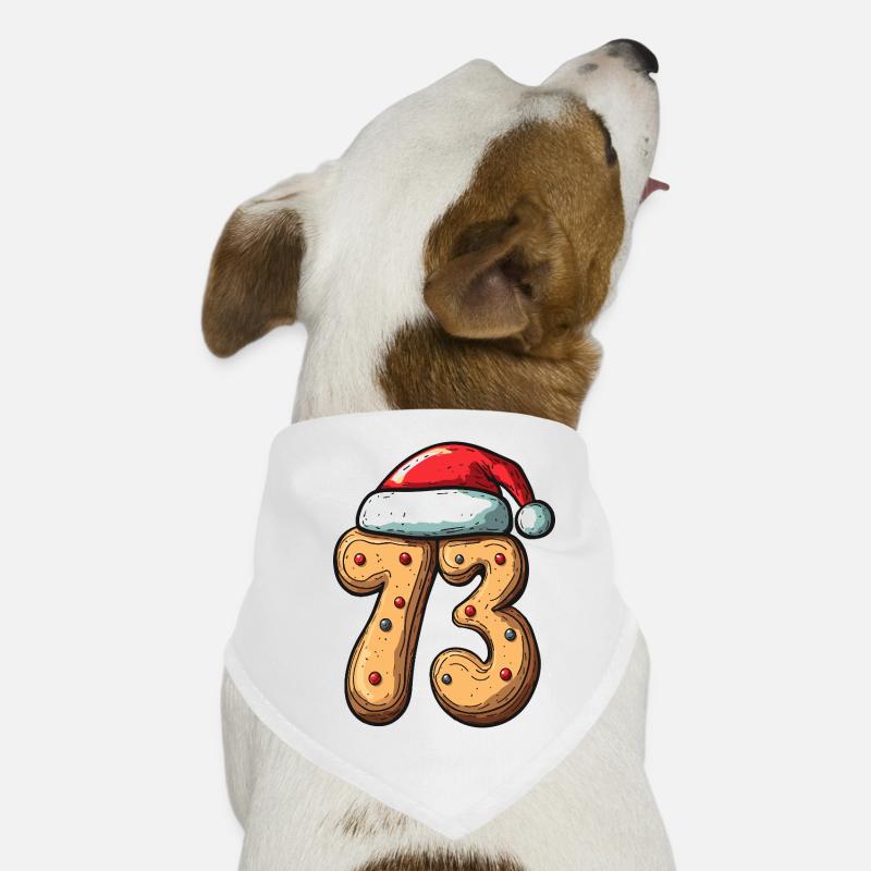 73 Numéro Cookie Noël Bandana pour chien