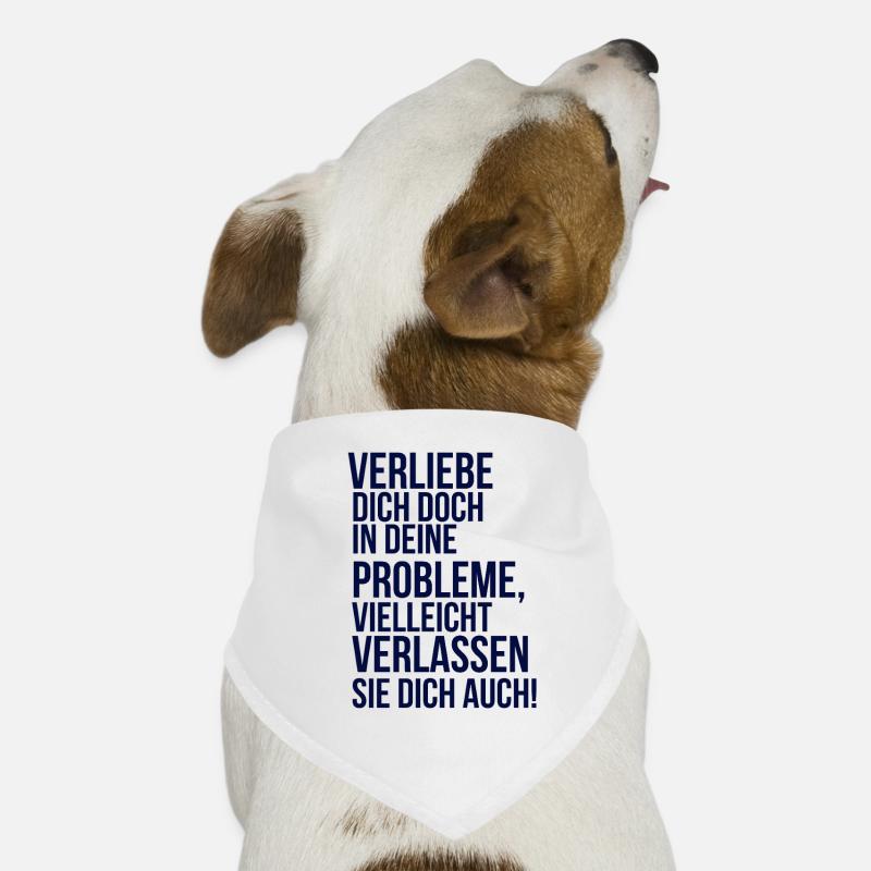 about going wild - fall in love with your problem Dog Bandana