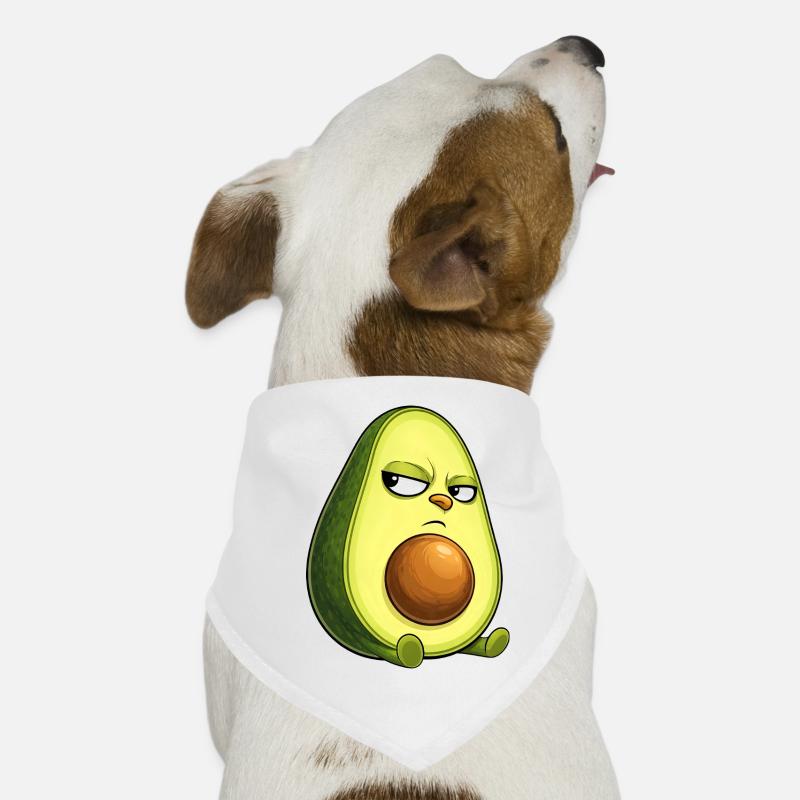Coole Avocado mit Sonnenbrille skeptischer Blick Hunde-Bandana