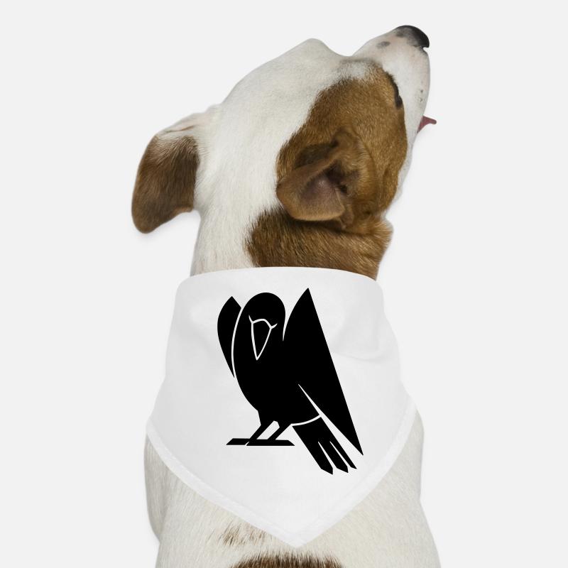 Minimalist Bird Silhouette Dog Bandana