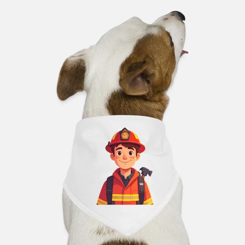 Pompier Bandana pour chien