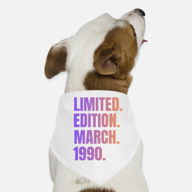 Limited Edition March 1990 Dog Bandana