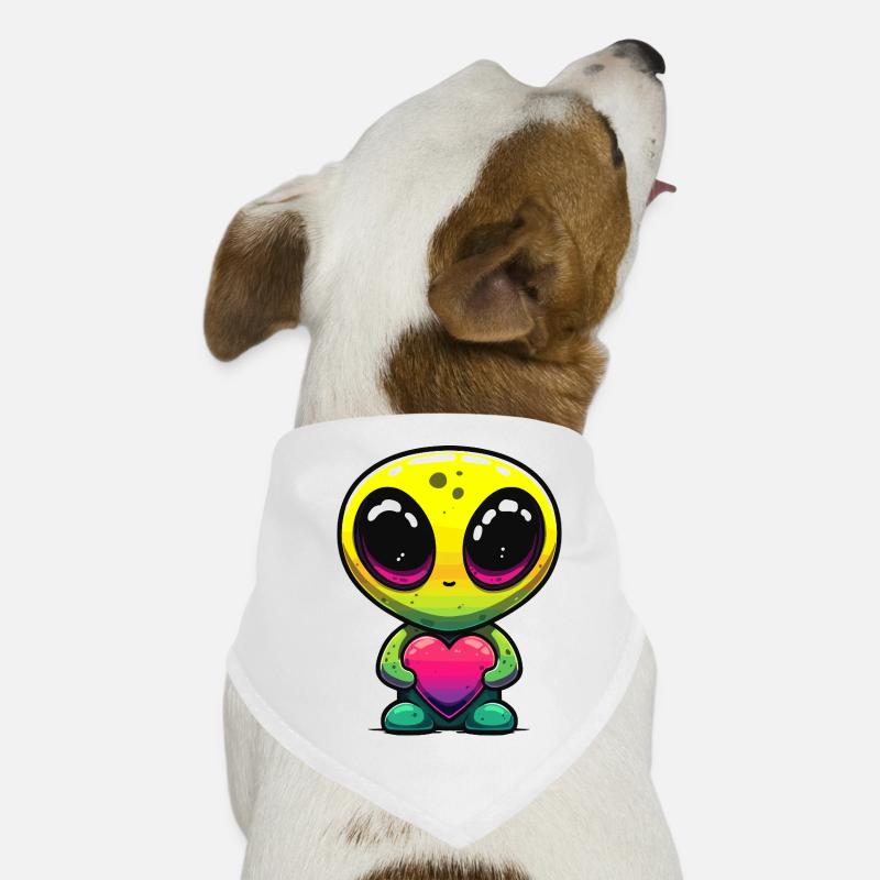 Kawaii Regenbogen Herzfreund Hunde-Bandana
