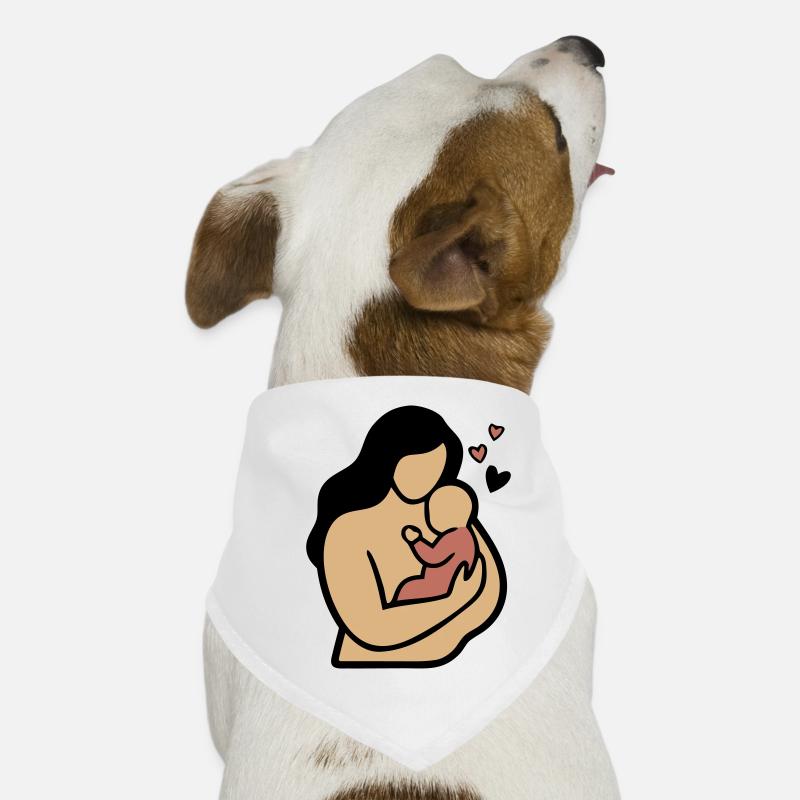 Mama Baby Umarmung Boho Hunde-Bandana