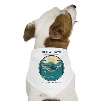 Slow Days Strandhammock Signet - Hunde-Bandana - Weiß - Vorne