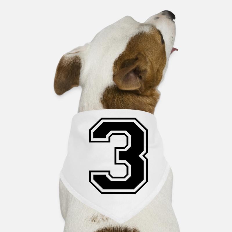 3, Three, Three, number, number Dog Bandana