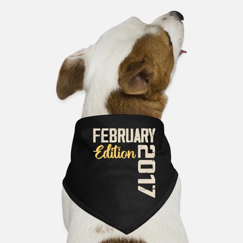 Février 2017 Anniversaire Février 2017 Rétro Bandana pour chien