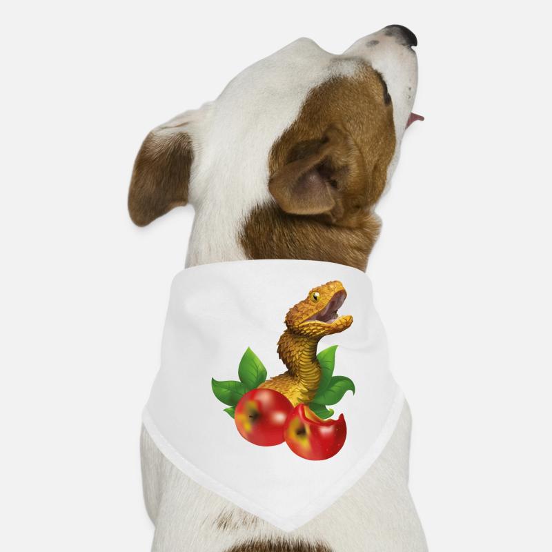 Snake and apples Dog Bandana