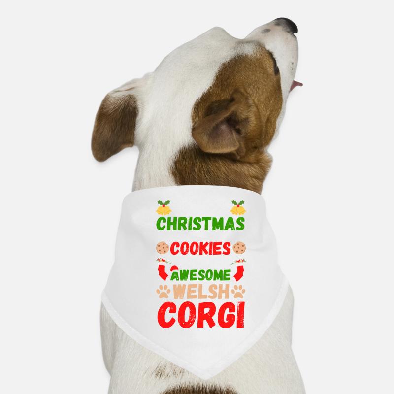Biscuits Corgi gallois de Noël Bandana pour chien