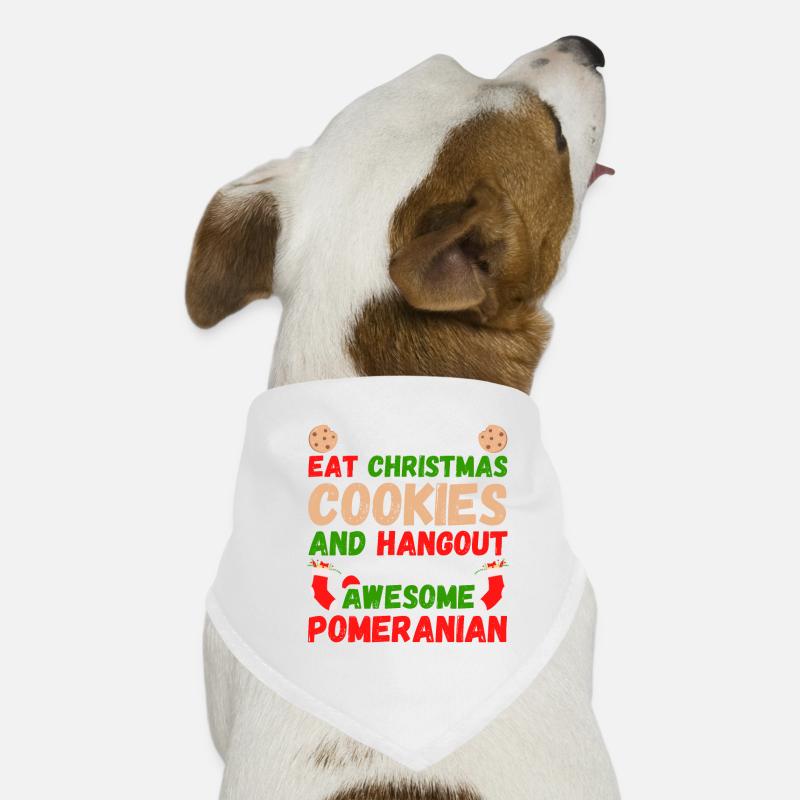 Christmas Dwarf Spitz Cookies Dog Bandana