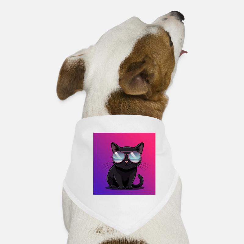 Cool cat with sunglasses Dog Bandana