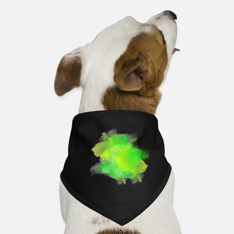 splash bunt farbe muster aufdruck comic style Hunde-Bandana