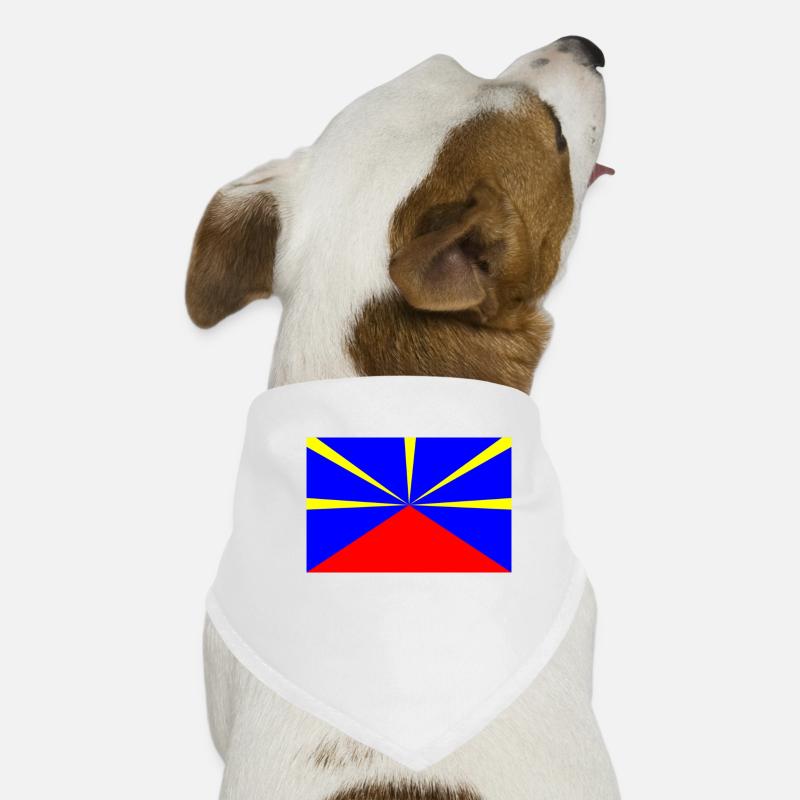 Drapeau de la Réunion Bandana pour chien
